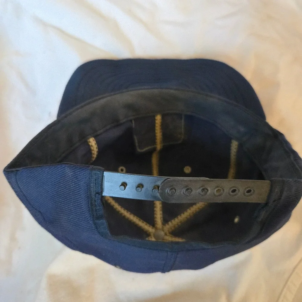 VTG EASTERN Aviation Trucker Hat Pilot Retro Louisville Mfg 1980s OSFA Navy USA‎